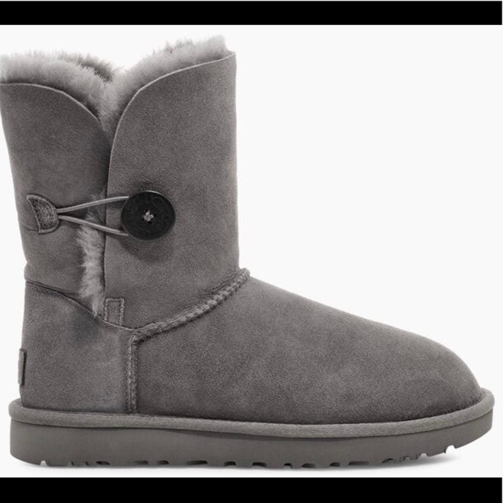 BAILEY BUTTON GREY UGG BOOT